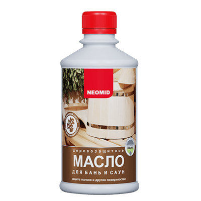 Неомид - масло деревозащитное для бань